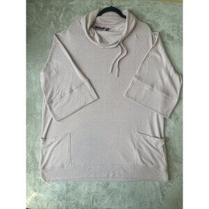 Modern Soul Cowl Neck Sweater Pink 3/4 Sleeves Soft Women’s 3X